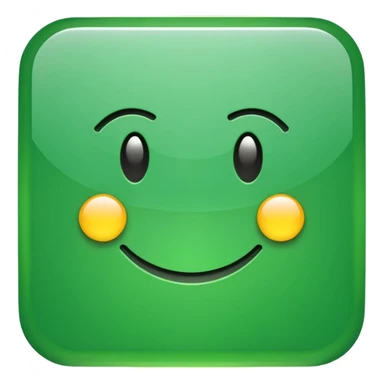 code symbol '</>' inside a green square with a glossy effect, emoji style, simple, no text sticker