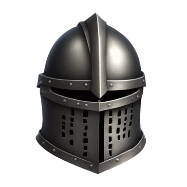 dark souls knight metal helmet with visor sticker