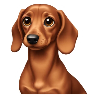 Miniature dachshund red  sticker