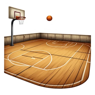 Scary basketball court  sticker