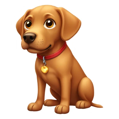 Red Labrador sticker