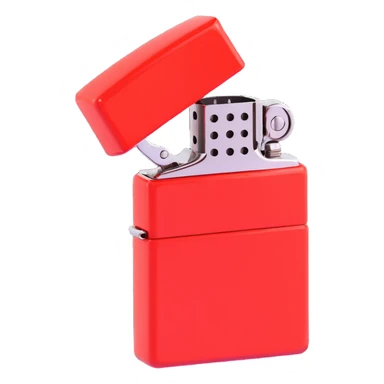Zippo Lighter, red sticker