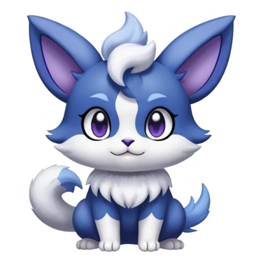 Minccino-Espurr-Meowstic-creature-hybrid sticker
