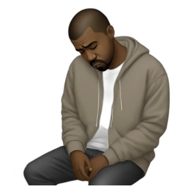 kanye west sad making music sad sad sad sticker