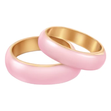 pastel pink wedding rings sticker
