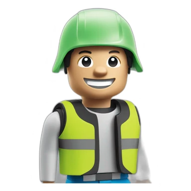 Playmobil-laught sticker
