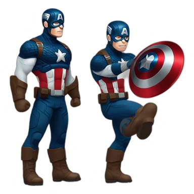 Captain America fait un pouce en l’air sticker