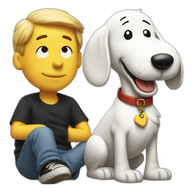 Snoopy and woodstock sticker