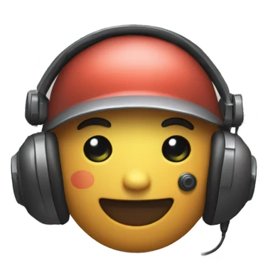 macro qui joue avec une manette et un casque sticker