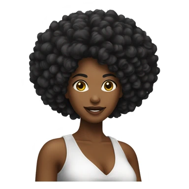 Mulher preta cabelo afro tocando bandolim escrito atrás clube do choro de Brasília. sticker