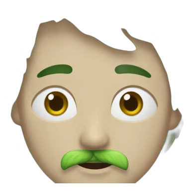 hojas de menta solas sticker