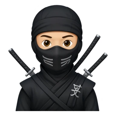 Ninja with MB written on it sticker