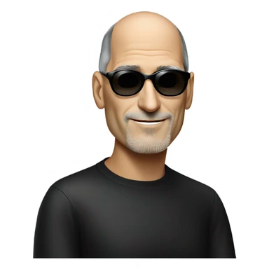 Steve Jobs with sunglasses sticker