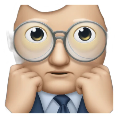 Jean marie le Pen with Blind eye sticker