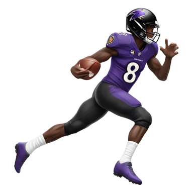 Lamar Jackson 08 sticker