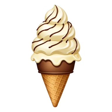 helado granizado with crunchy ice pieces, vanilla ice cream with small chunks of ice or chocolate sticker