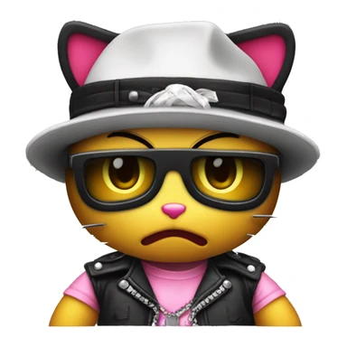 Hello Kitty gangster sticker