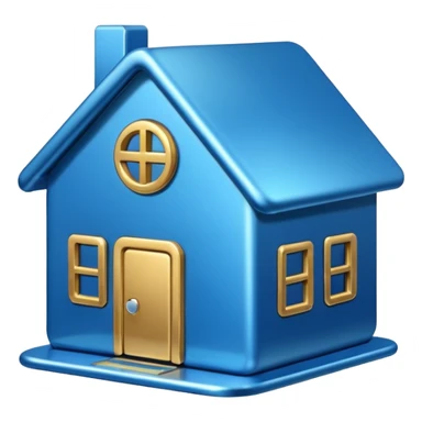 home 3d icon sticker