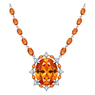 fantasy-magic-orange-necklace-diamonds sticker