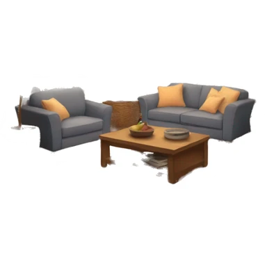 cozy living room vibes sticker