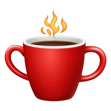 coffee in a red cup sticker