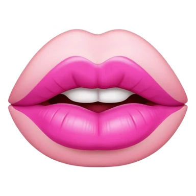 pink version of 💋 sticker