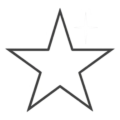 tiny shiny star, elegant and modern sticker