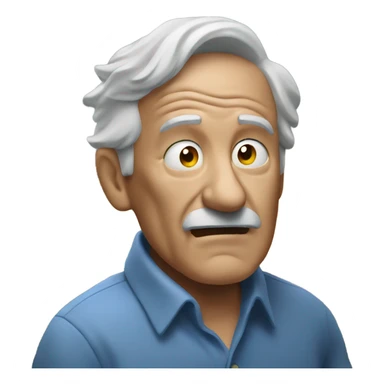 grandpa in a tornado sticker