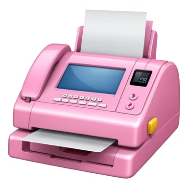 fax machine made of spam meat sticker