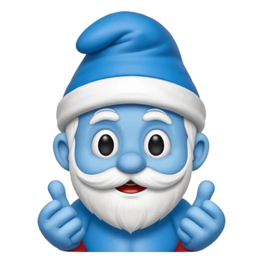 papa smurf  sticker