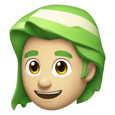 Green arrow pointing top right corner sticker