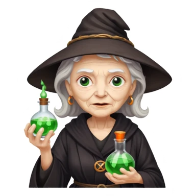 Witch granny doctor  sticker