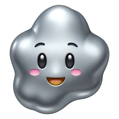 rare mineral platinum nugget sticker