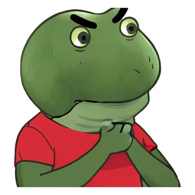 arms crossed holding neck yelling guy sticker