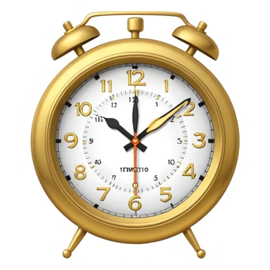  clock showing a 10 minutes before twelve. sticker