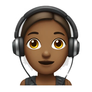 GIRL doing a podcast  sticker