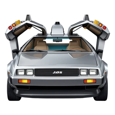 Машина DeLorean из назад в будущее sticker
