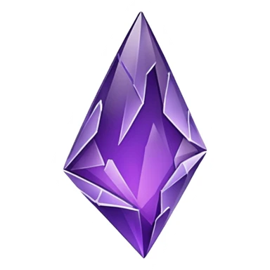 purple broken glass shard sticker