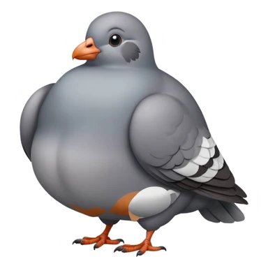 Fat pigeon sticker
