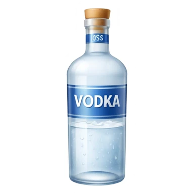 Bouteille de vodka sticker