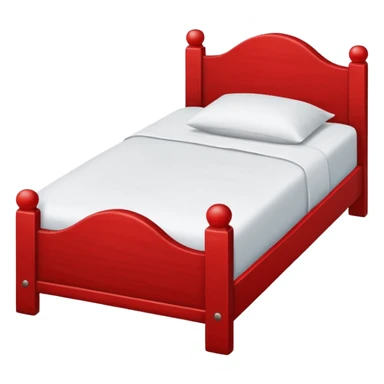 single red bed sticker