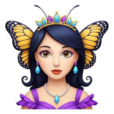 the miss  pageant butterfly lady sticker