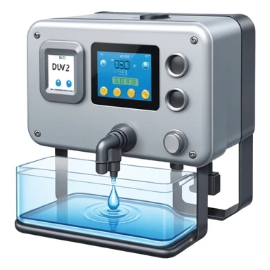Water quality monitoring system with DUV photodetector sensor sticker