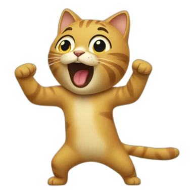Un chat qui fait un dab sticker