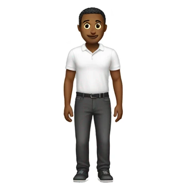 a white had full body  sticker