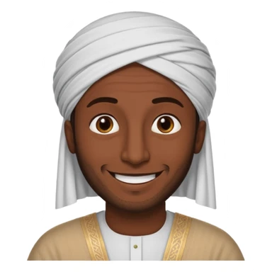 Arabic man says asalmau aliukum sticker