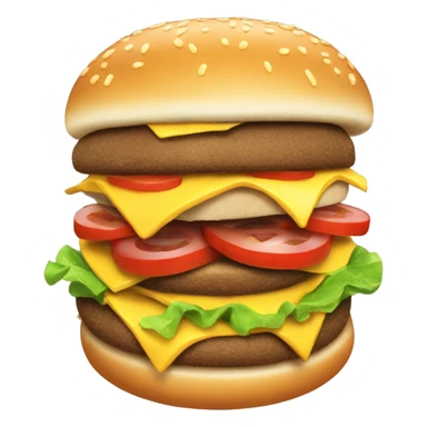goofy ahh burger sticker