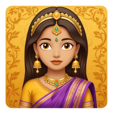 Honey and girl in saree  sticker