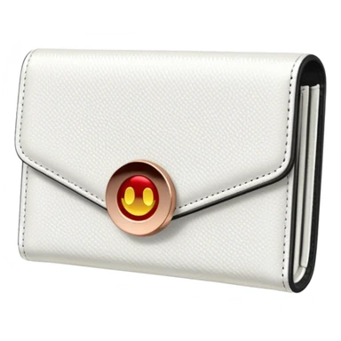 glitter white wallet sticker