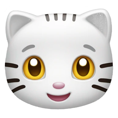 Hello kitty smiling sticker